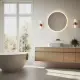 Apvalus LED vonios veidrodis 60 cm su 3 šviesos spalvomis ModernHome