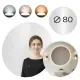 Apvalus LED vonios veidrodis 80 cm su 3 šviesos spalvomis ModernHome