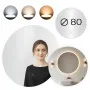 Круглое LED-зеркало для ванной 80 см с 3 цветами подсветки ModernHome