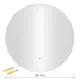 Apvalus LED vonios veidrodis 80 cm su 3 šviesos spalvomis ModernHome