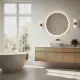 Apvalus LED vonios veidrodis 80 cm su 3 šviesos spalvomis ModernHome