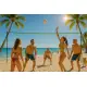 Tinklinio ir badmintono tinklas 600 x 240 cm sulankstomas MOVEPRO