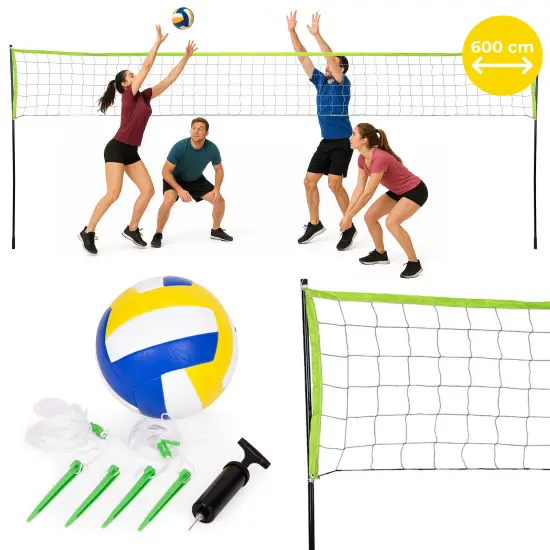 Tinklinio ir badmintono tinklas 600 x 240 cm sulankstomas MOVEPRO