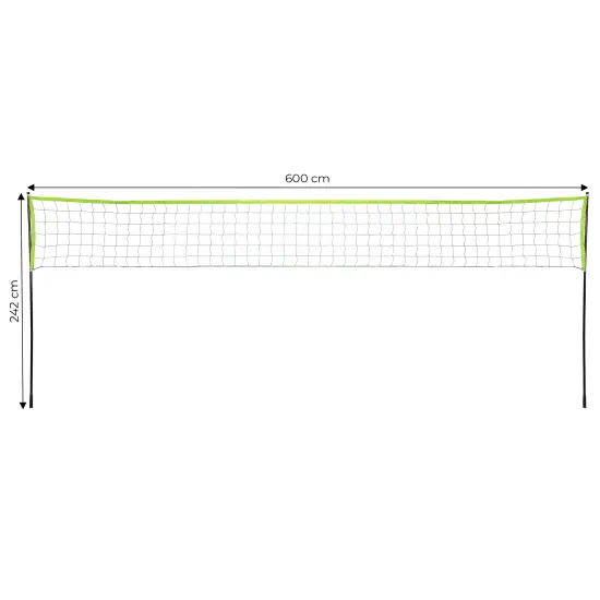 Tinklinio ir badmintono tinklas 600 x 240 cm sulankstomas MOVEPRO