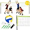Tinklinio ir badmintono tinklas 600 x 240 cm sulankstomas MOVEPRO