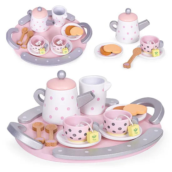 Medinis arbatos servizo rinkinys 15 dalių ECOTOYS