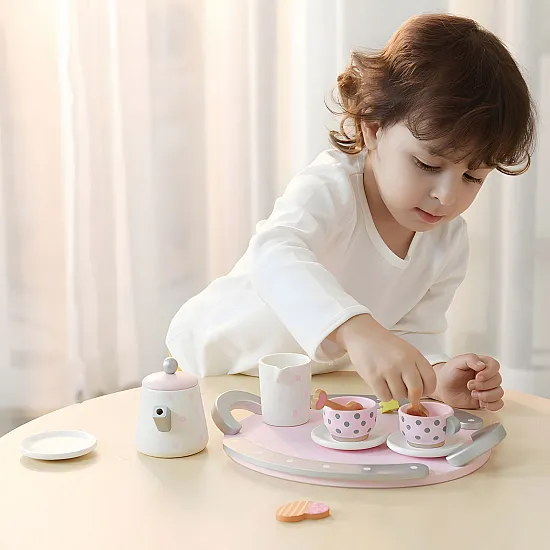 Medinis arbatos servizo rinkinys 15 dalių ECOTOYS