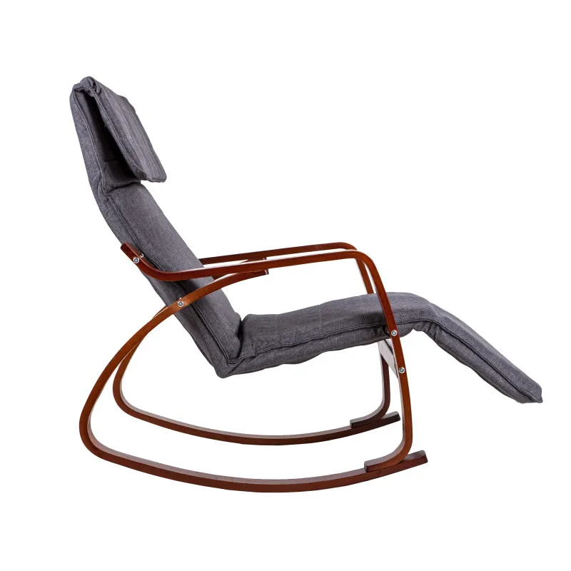 Krzesło/fotel bujany z podnóżkiem ModernHome