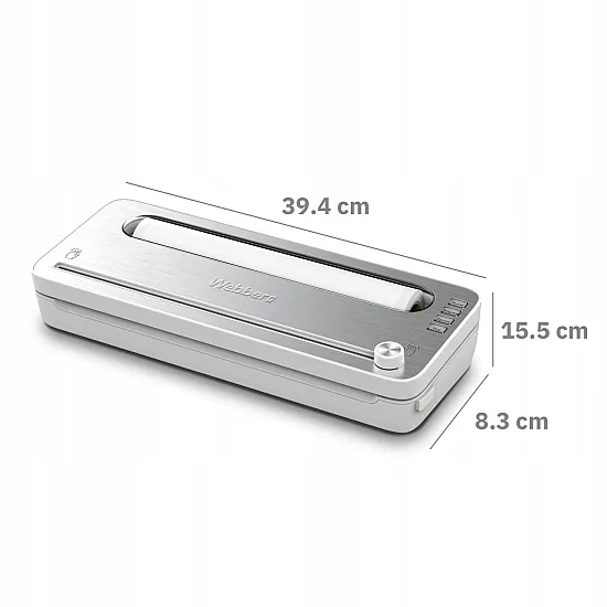 Baltas maisto produktų vakuuminis pakavimo aparatas, 120 W Elektronika ir buitiniai prietaisai WEBBER