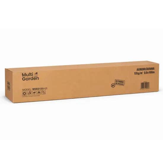 Juoda piktžolių kontrolės agro audinys 135 g/m² 0,8×100 m MultiGarden