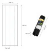 Чёрная агроткань для борьбы с сорняками 135 г/м² 0,8×100 м MultiGarden