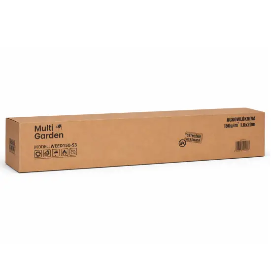 Juoda piktžolių kontrolės agro audinys 150 g/m² 1,6×20 m MultiGarden