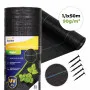 Чёрная агроткань для борьбы с сорняками 90 г/м² 1,1 × 50 м MultiGarden