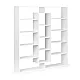 Nowoczesna biała biblioteczka z 14 półkami ModernHome