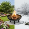 Large solid cast iron garden fire pit 60 cm, perfect for a bonfire