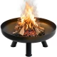 Large solid cast iron garden fire pit 60 cm, perfect for a bonfire