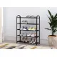 Metalinė juoda batų lentynėlė, 5 lentynos Lentynos ModernHome