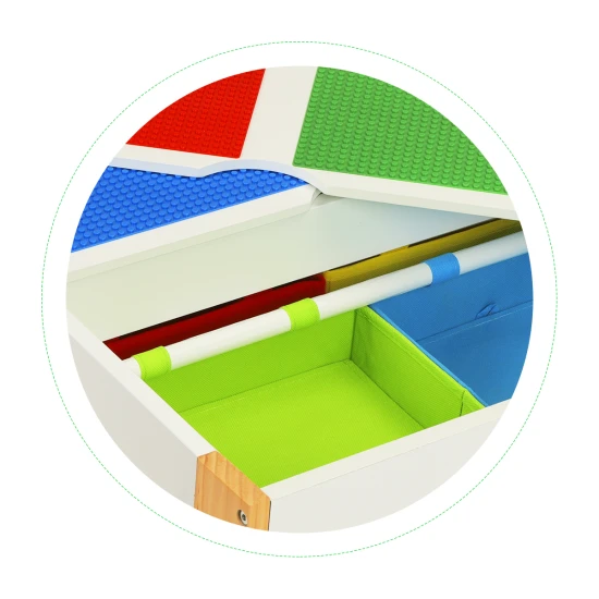 Medinis vaikų baldų komplektas: stalas + 2 kėdės Vaikų baldai ECOTOYS