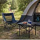 Folding camping table 53 x 55 cm black MultiGarden