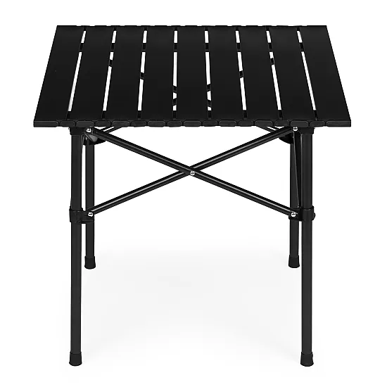 Folding camping table 53 x 55 cm black MultiGarden