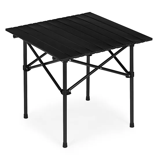 Folding camping table 53 x 55 cm black MultiGarden