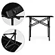 Folding camping table 53 x 55 cm black MultiGarden