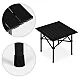 Folding camping table 53 x 55 cm black MultiGarden