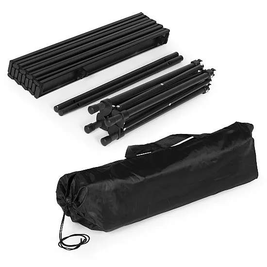 Folding camping table 53 x 55 cm black MultiGarden