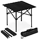 Folding camping table 53 x 55 cm black MultiGarden
