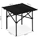 Folding camping table 53 x 55 cm black MultiGarden