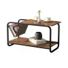 Modern two-tier coffee table in loft style
