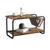 Modern two-tier coffee table in loft style