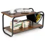 Modern two-tier coffee table in loft style