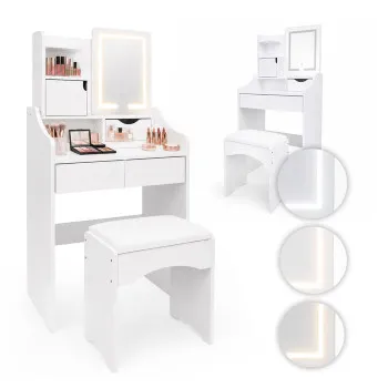 Косметический столик с зеркалом и светодиодной подсветкой ModernHome