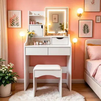 Косметический столик с зеркалом и светодиодной подсветкой ModernHome