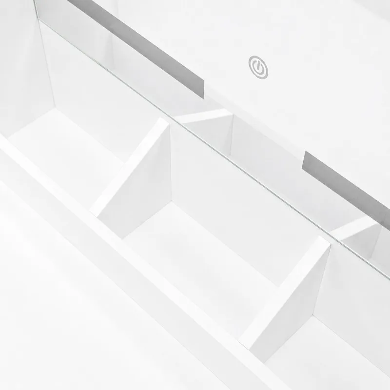 Kosmetikos staliukas su veidrodžiu ir LED apšvietimu ModernHome