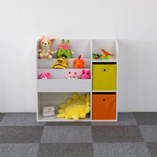 Medinė knygų lentynėlė vaikams su skyreliais Vaikų baldai ECOTOYS