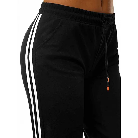 Juodos spalvos laisvalaikio kelnės moterims Bocha JS/1020/A1