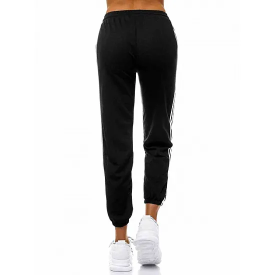 Juodos spalvos laisvalaikio kelnės moterims Bocha JS/1020/A1