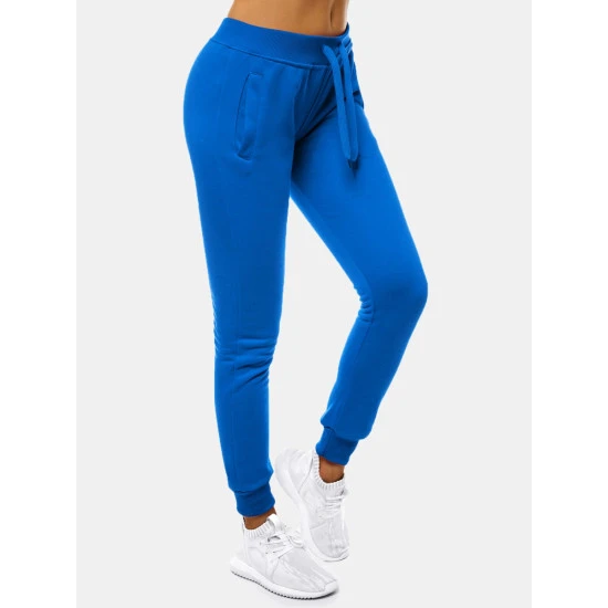 Moteriškos šviesiai mėlynos laisvalaikio kelnės Flor JS/CK01