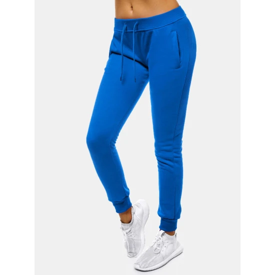 Moteriškos šviesiai mėlynos laisvalaikio kelnės Flor JS/CK01