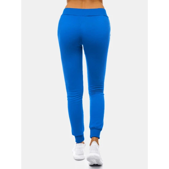 Moteriškos šviesiai mėlynos laisvalaikio kelnės Flor JS/CK01