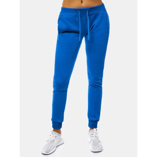 Moteriškos šviesiai mėlynos laisvalaikio kelnės Flor JS/CK01