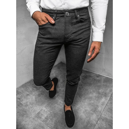 Akcija vyriškos tamsiai pilkos kelnės Luki DJ/5612