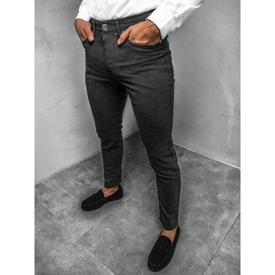 Akcija vyriškos tamsiai pilkos kelnės Luki DJ/5612