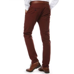 Akcija: Raudonos vyriškos klasikinės kelnės Lonel