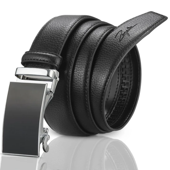 Vyriškas odinis diržas su automatine sagtimi Darryl (juodas) ATM-38-BLK Premium