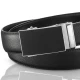 Vyriškas odinis diržas su automatine sagtimi Darryl (juodas) ATM-38-BLK Premium