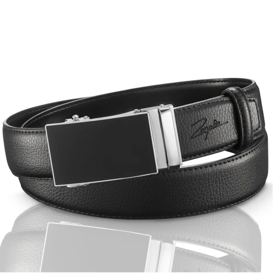 Vyriškas odinis diržas su automatine sagtimi Darryl (juodas) ATM-38-BLK Premium