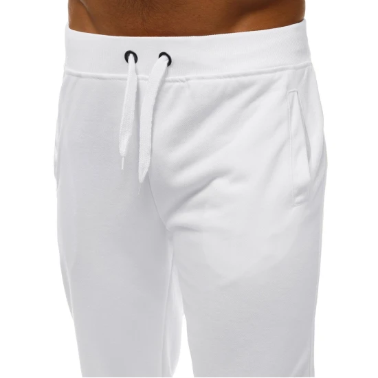 Vyriškos baltos laisvalaikio kelnės Sergo Laisvalaikio kelnės